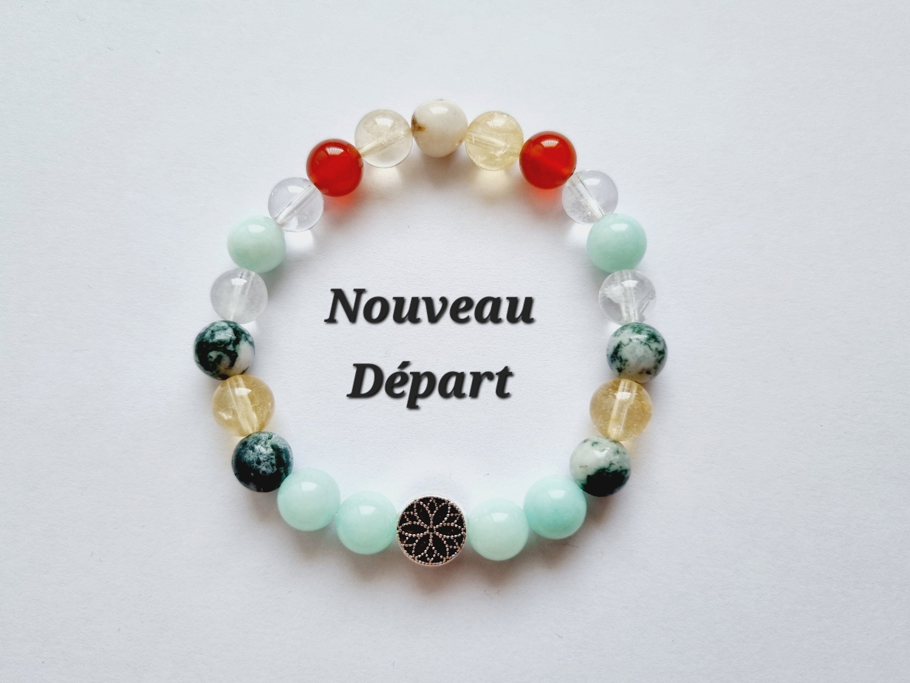 Bracelet Citrine avec Perles Rondes | Chakras Shop