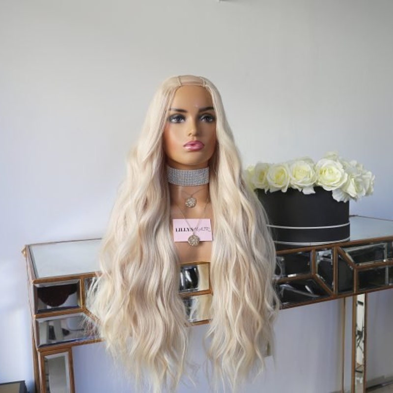 Platinum Human Hair Wig - Etsy