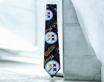 Pittsburgh Steelers Handmade Made Necktie