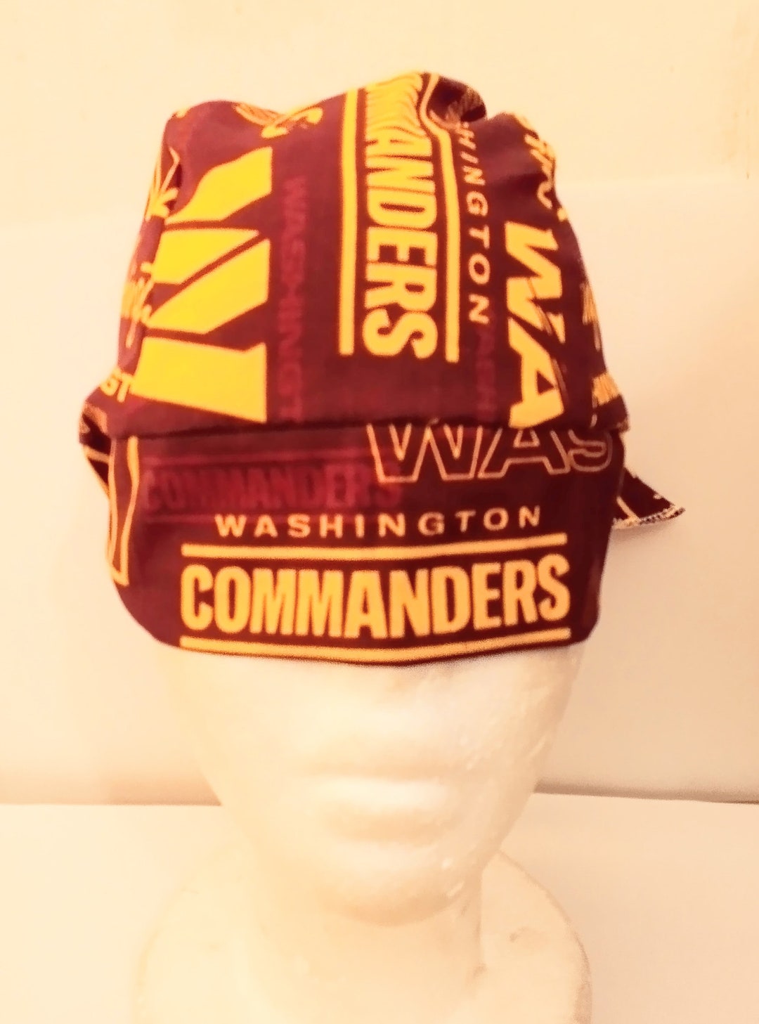 Washington Commanders Skull Cap Etsy