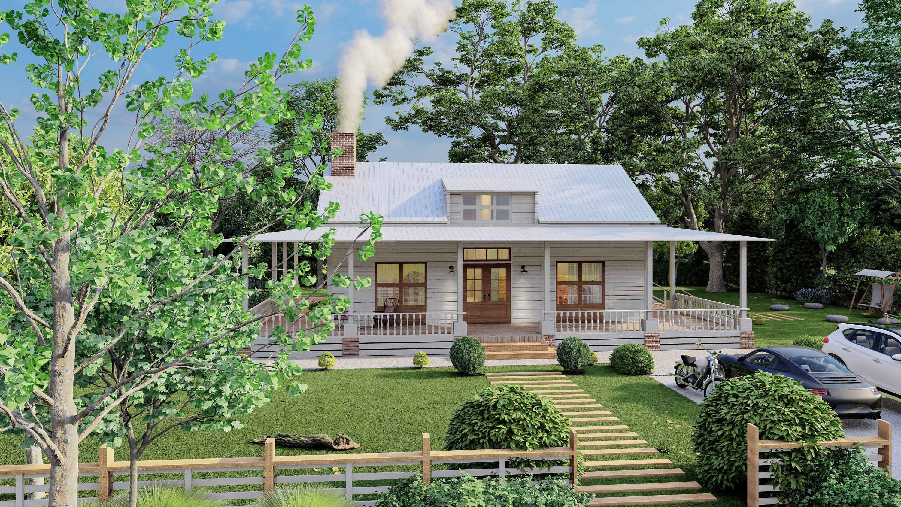 Wrap Modern Small House Plans