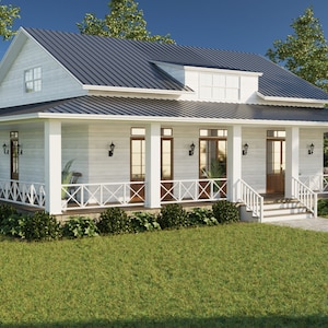 Modern Cottage House Home Plans Blueprint