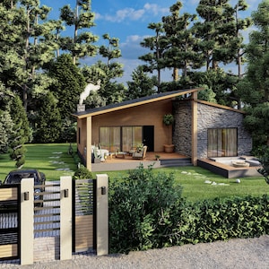 2 Bedroom House Plans, Modern House Home Floor Plans