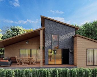 2 Story 3 Bedroom House Plans, Cottage Home Floor Plans