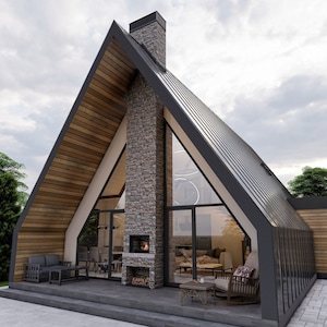 Progetti fai da te per cabina a telaio a A da 44' x 29', progetto