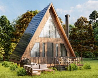 Winzige A-Rahmen-Haus-Pläne, A-Rahmen-DIY-Plan