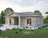 37' x 21' Small House Flooe Plans 2 Bedroom