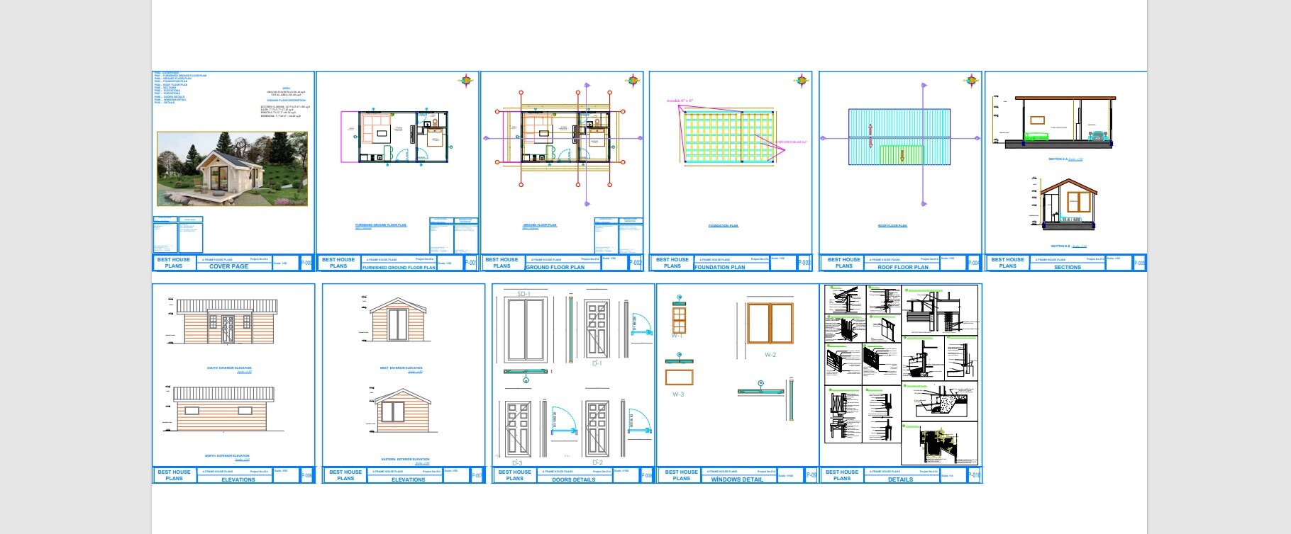 Simple Aritecture Plan.pdf Small House Plan Pdf Architectural Home Design - Etsy