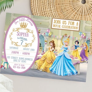 Magical Disney Princess Invitation | Personalized and Editable Princess Party Invite | Princess Birthday Invitation