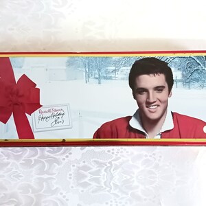 Vintage Elvis holiday tin