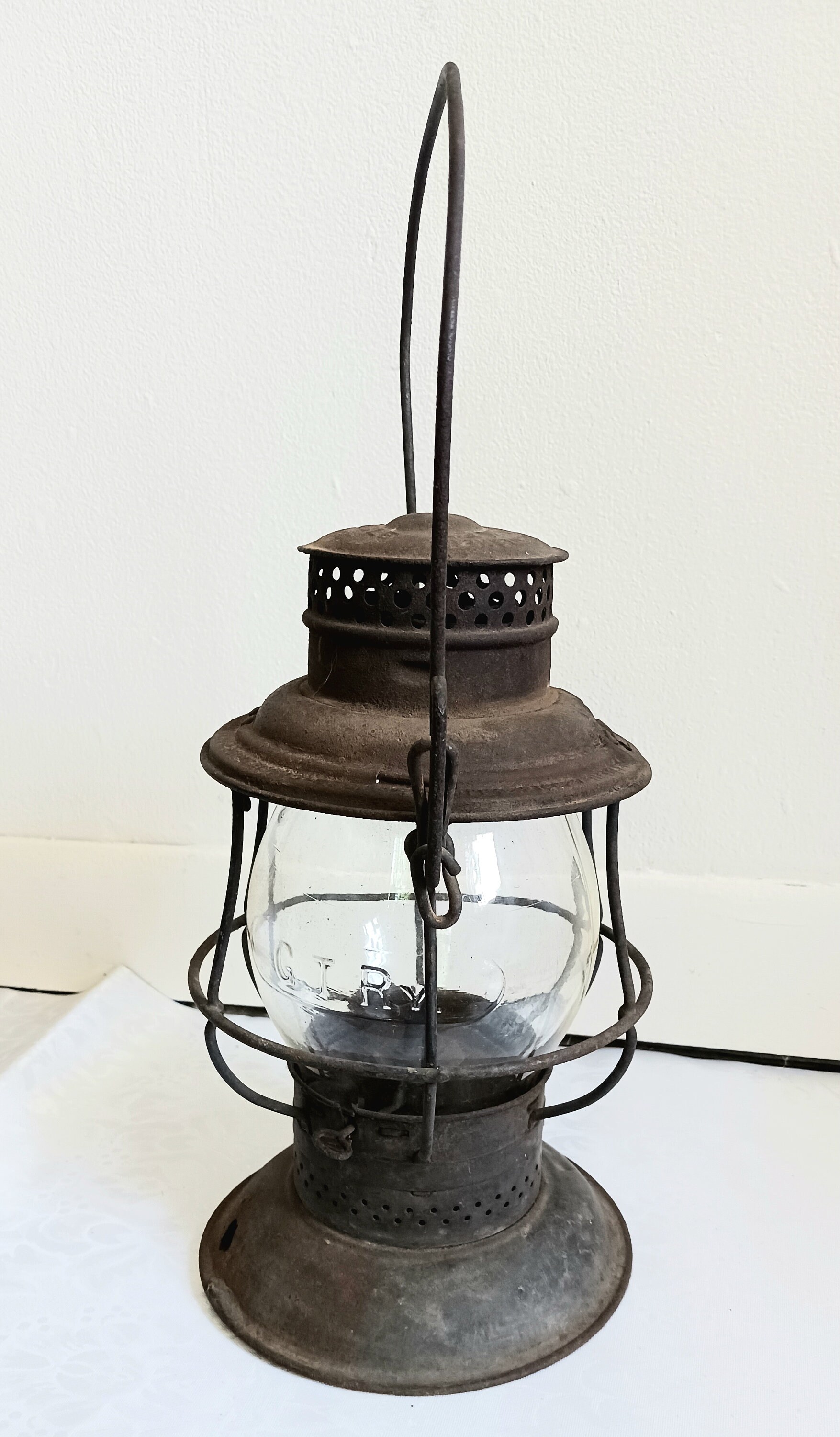 ADLAKE RELIABLE　GTRR ベルボトム CLEAR GLOBE 1920s Adlake Reliable Bellbottom Railroad Lantern - Etsy