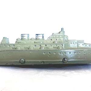 Rare! Ralstoy Lead US Navy Battleship Toy, Made in USA