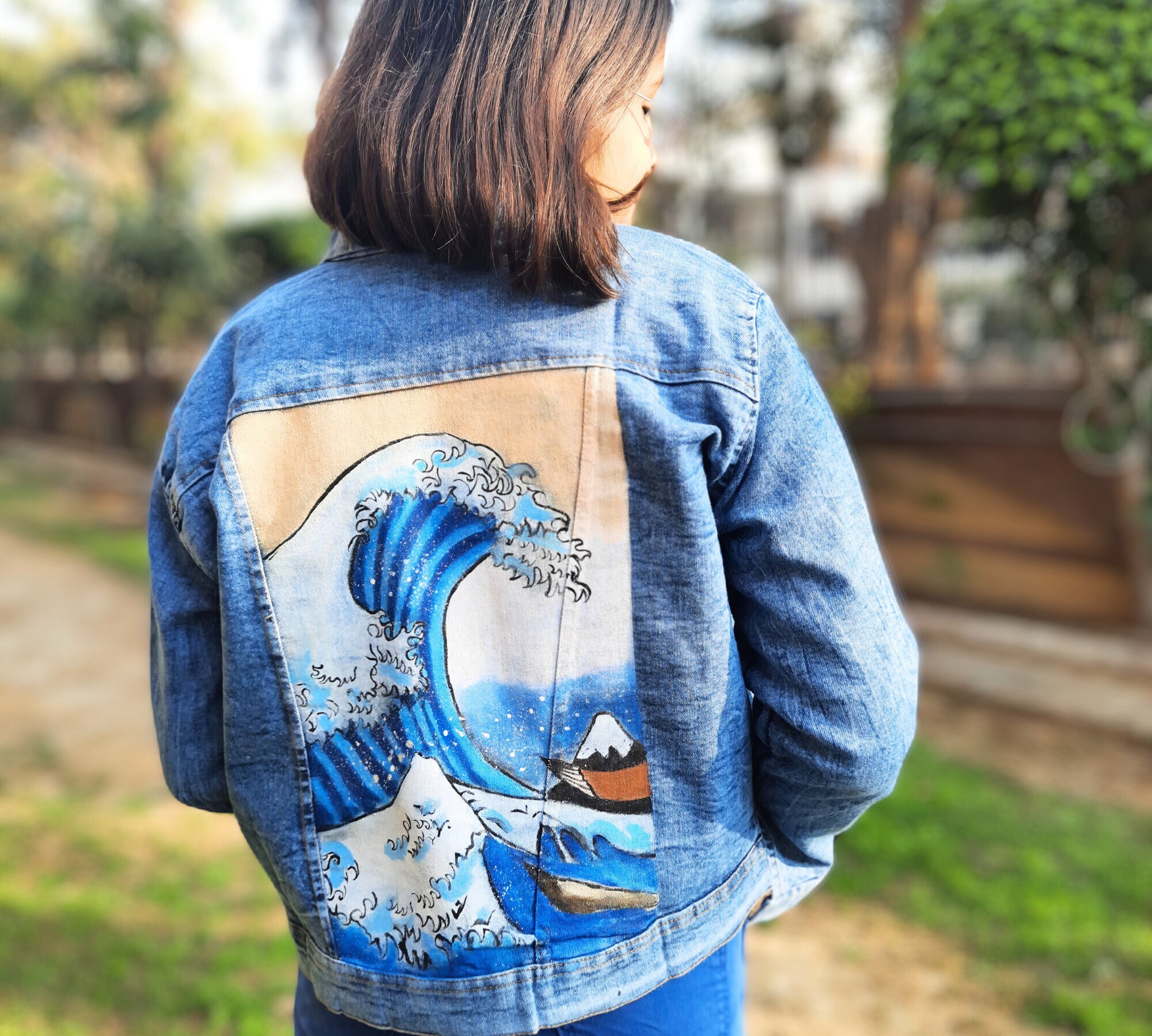 Customised Handpainted Denim Jacket Custom Denim Jacket - Etsy