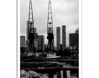 MILLWALL OUTER DOCK black & white original photograph