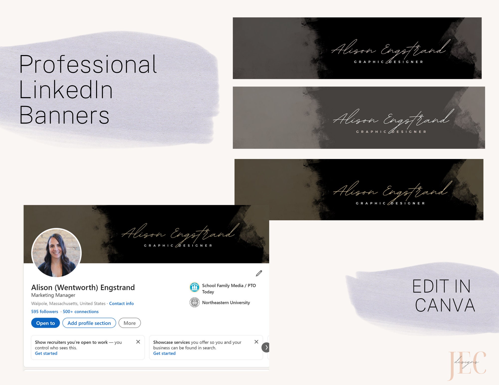 Linkedin Banner Linkedin Branding Linkedin Banner Canva - Etsy