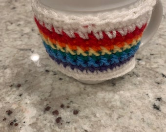 Rainbow Cup Cozy/Collar