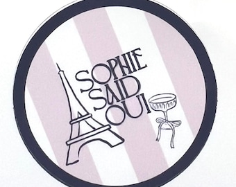 Naklejki na wieczór panieński w stylu paryskim – personalizowane