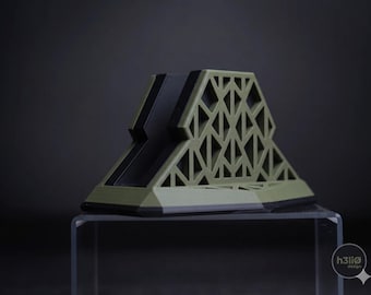 Vertical Laptop Stand for Edit Suites | Rift Clamshell Dock, Film Desk Setup