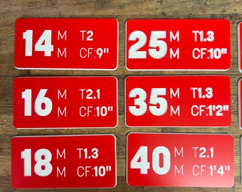 Engraved Lens Case Labels (Set of 6)