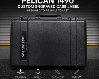 Pelican 1490 Case Label – Custom Engraved DIT Media Name Plate