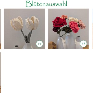 Mix & Match Blumenstrauß aus gehäkelten Blüten afbeelding 3