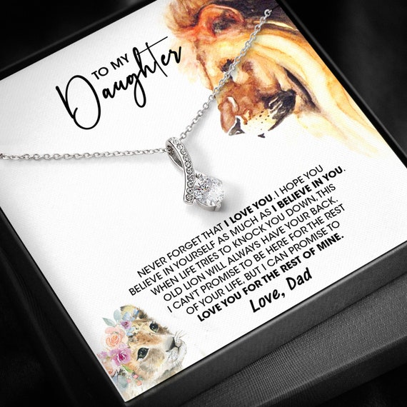 I love my daughter necklace deals