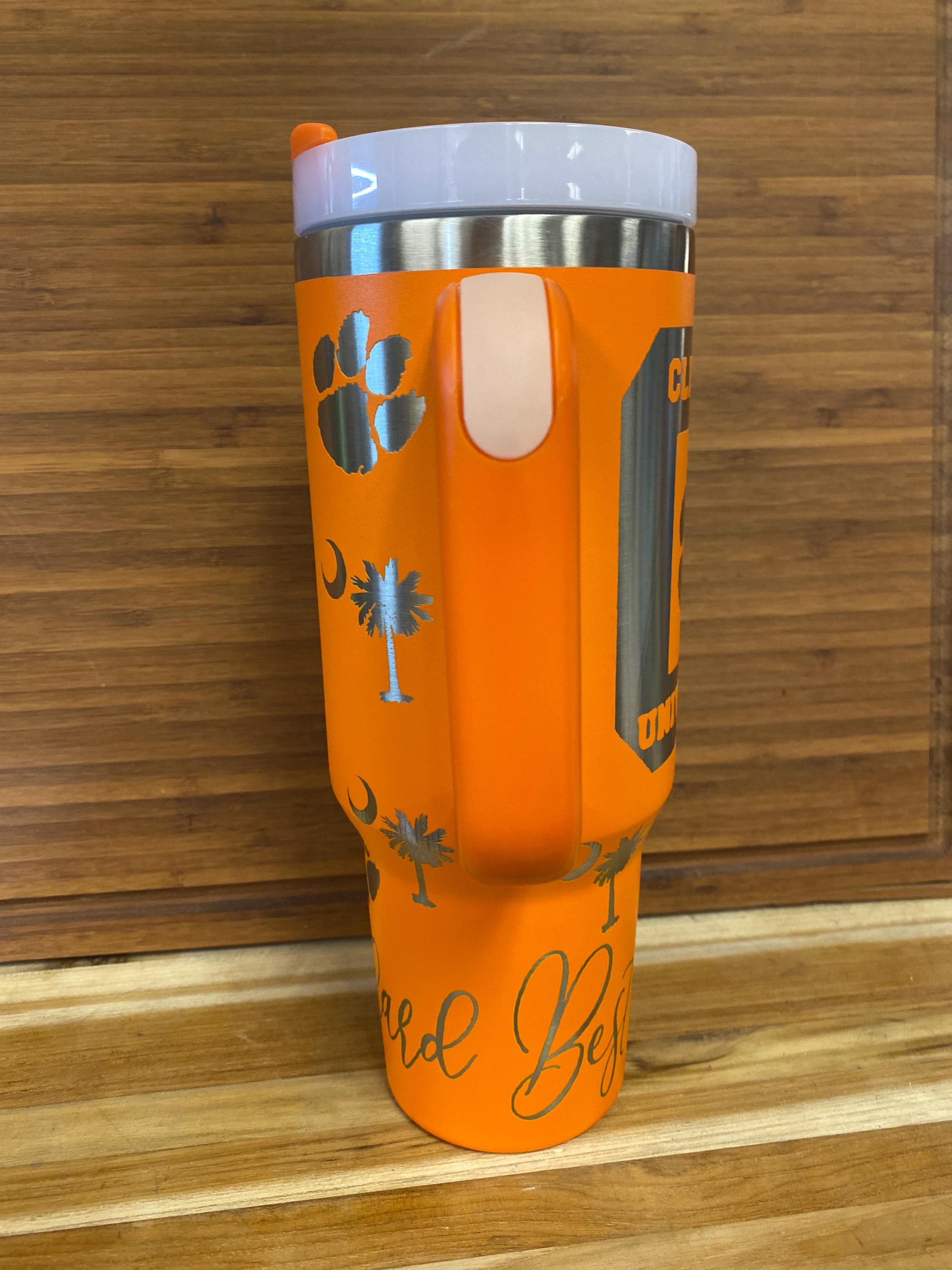 40 0z Laser Engraved Unbranded Tumbler Clemson - Etsy