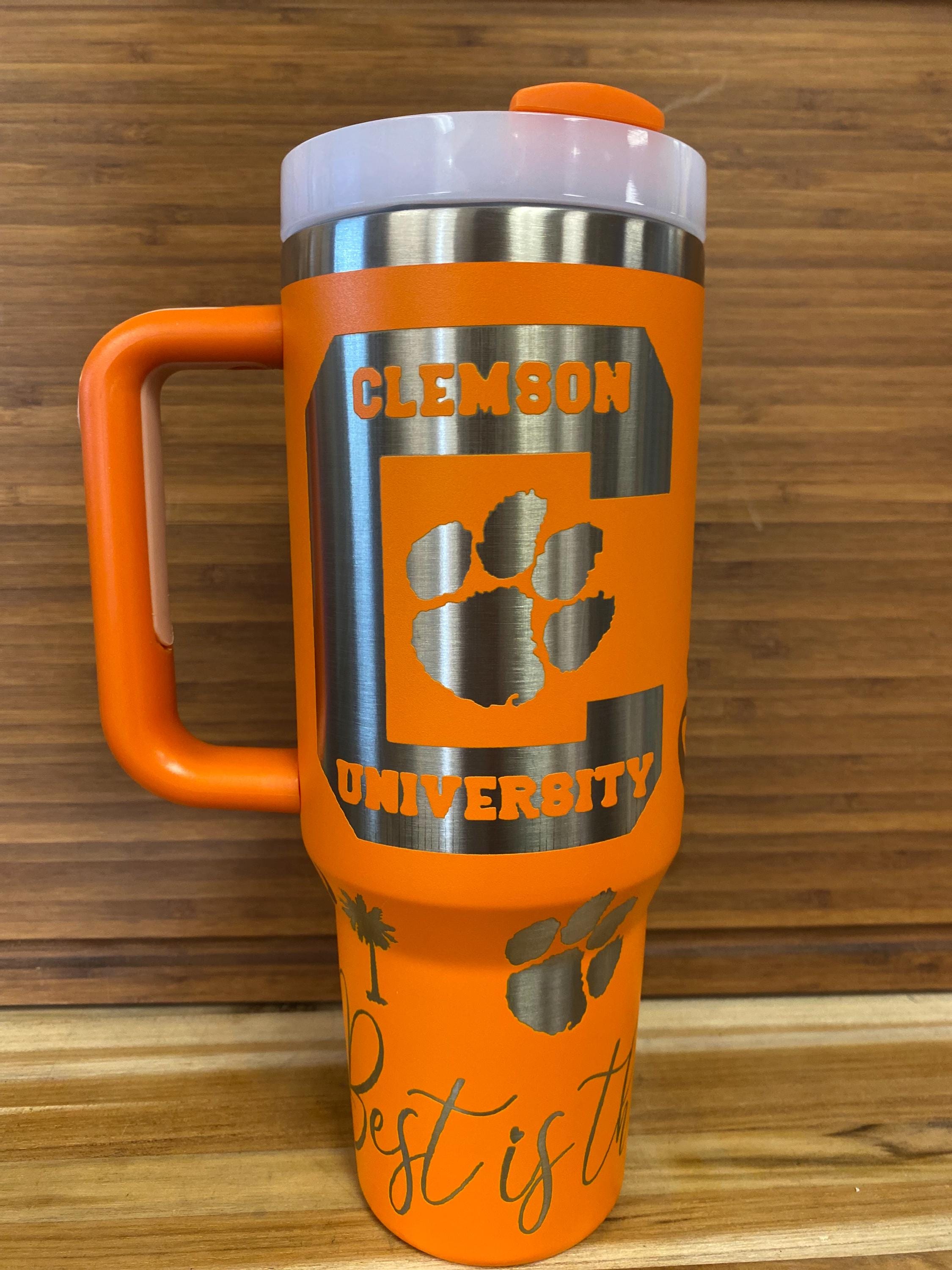 40 0z Laser Engraved Unbranded Tumbler Clemson - Etsy