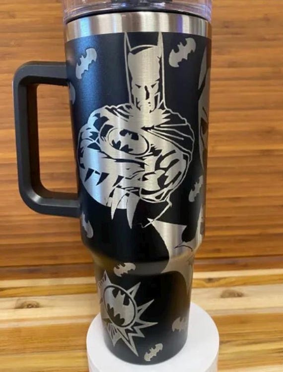 40 0z Laser Engraved Unbranded Tumbler B A T M A N - Etsy