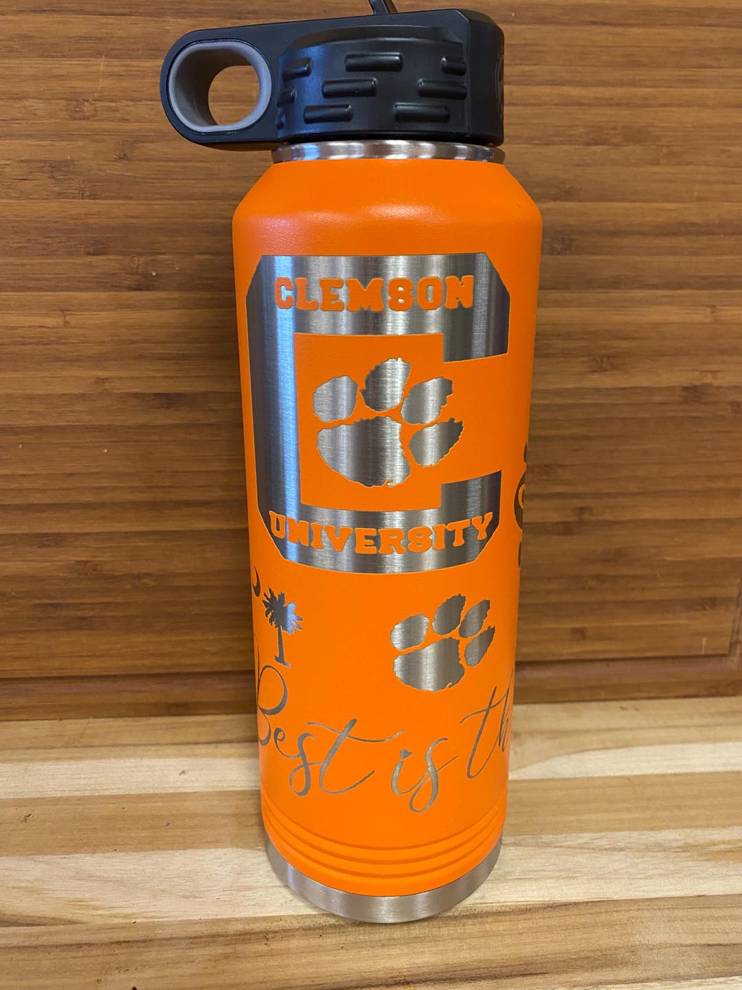 40 0z Laser Engraved Polar Camel Water Bottle Clemson - Etsy