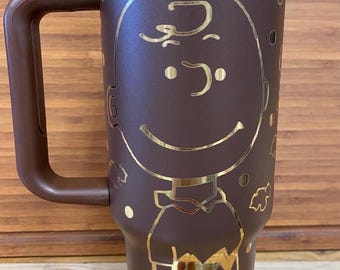 40 0z Laser Engraved Unbranded Tumbler Charlie