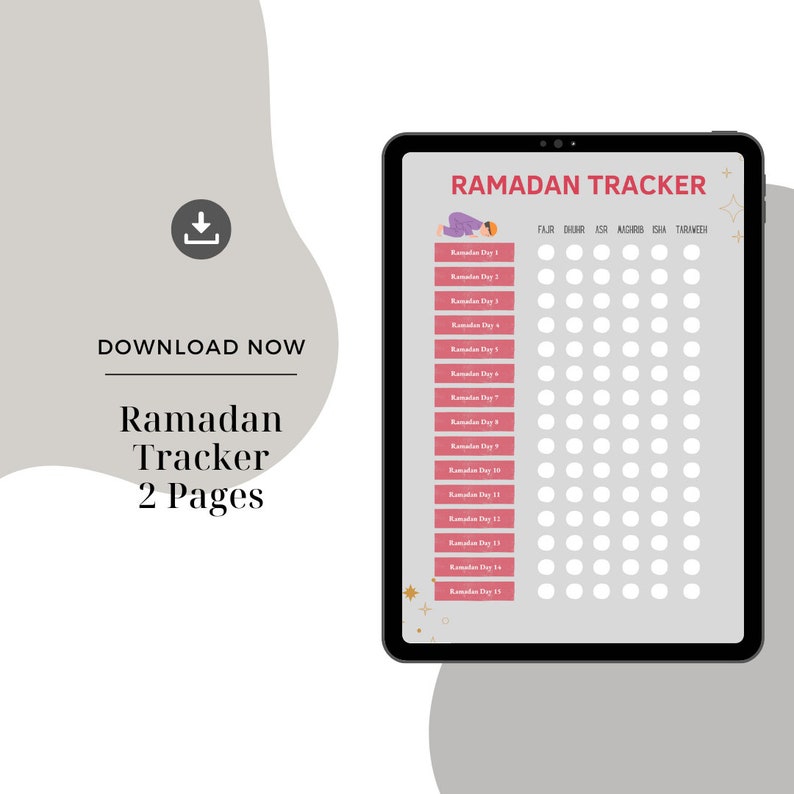 Salah Tracker Printable, Daily Salah Tracker, Salah Chart, Prayer Chart Kids, Prayer Tracker ...