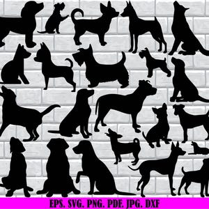 Dog Svg Bundle, Dog Head Svg, Dog Clipart, Dog Cut Files For Circut, Dog Silhouette, Dog Png Bundle, Dogs Svg, Dogs Vector, Dog Breed Svg