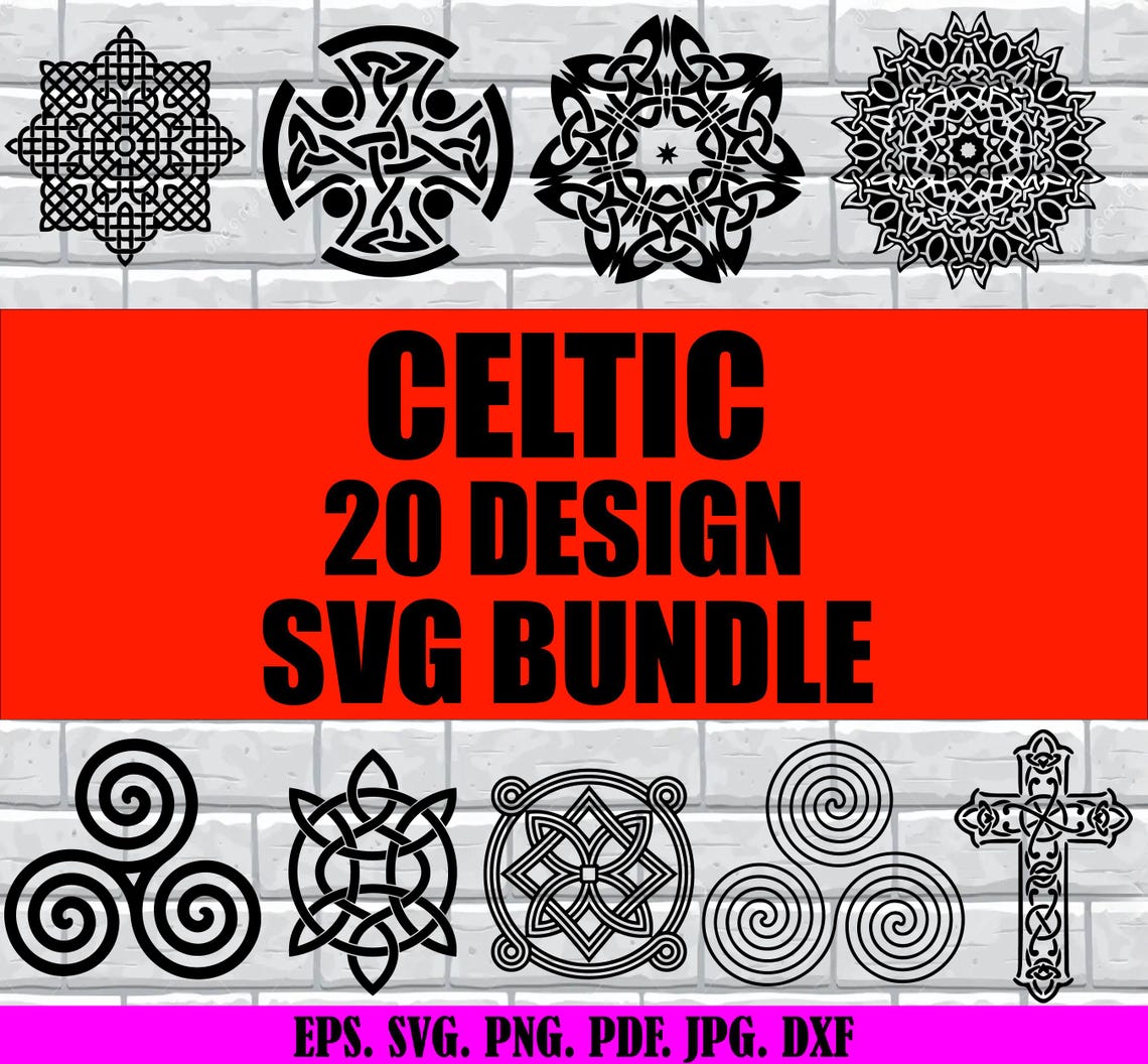 Celtic Svg Bundle, Celtic Decor Svg, Tree of Life Svg, Celtic Ornament ...