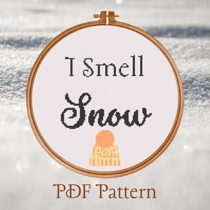 I Smell Snow Cross Stitch Pattern