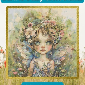 Flower Fairy Cross Stitch Pattern