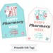 Happy Pharmacy Week Gift Tags Printable / Pharmacy Week Stickers ...