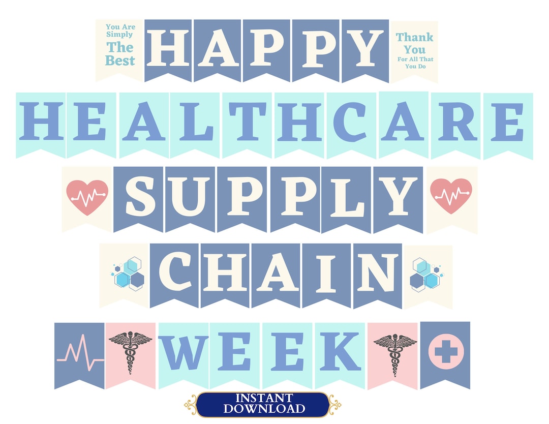 Healthcare Supply Chain Week Printable Banner Happy Supply Etsy
