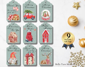 Coworker Christmas Gift Tag Team Thank you Appreciate Holiday Gift Tags Christmas Appreciation Favor Tags Teacher Staff Employee Team Gift