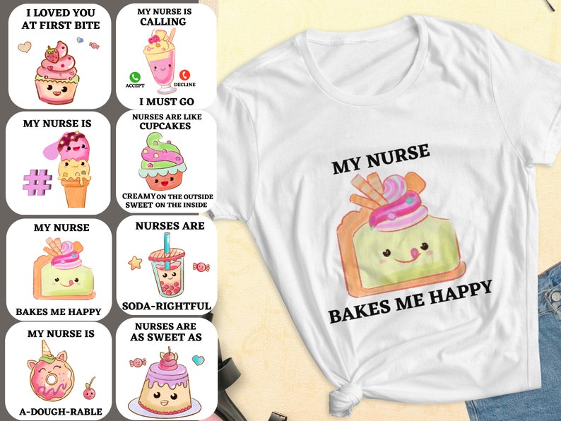 Sweet Nurse Funny Medical Puns PNG Handmade Printable Clip Etsy