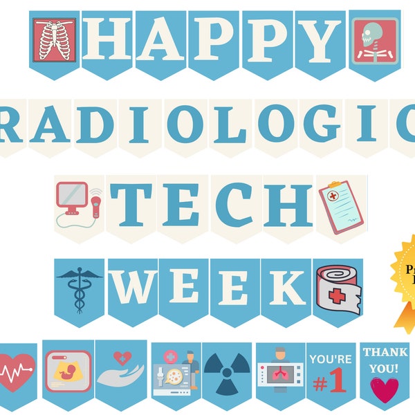 Rad Tech Week Banners Etsy
