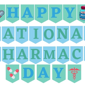 National Pharmacy Week Printable Sign, Handmade Happy National Pharmacy Week Banner, Pharmacist Appreciation Party, Pharmacist Gift, PharmD