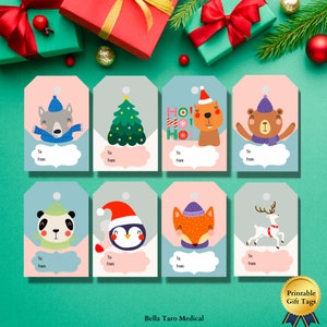 Christmas Teacher Gift Tags Holiday Classroom Favor Tag School tag Christmas Party Favor Kids Gift Tag Digital Printable Download