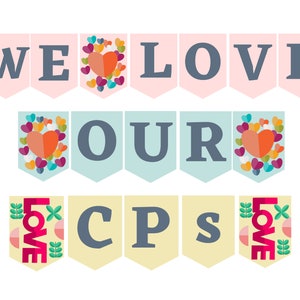 Amiamo i nostri banner stampabili dei CP, banner stampabile della settimana dei partner clinici, cartello della settimana di apprezzamento dei partner clinici dei CP, giornata dei CP
