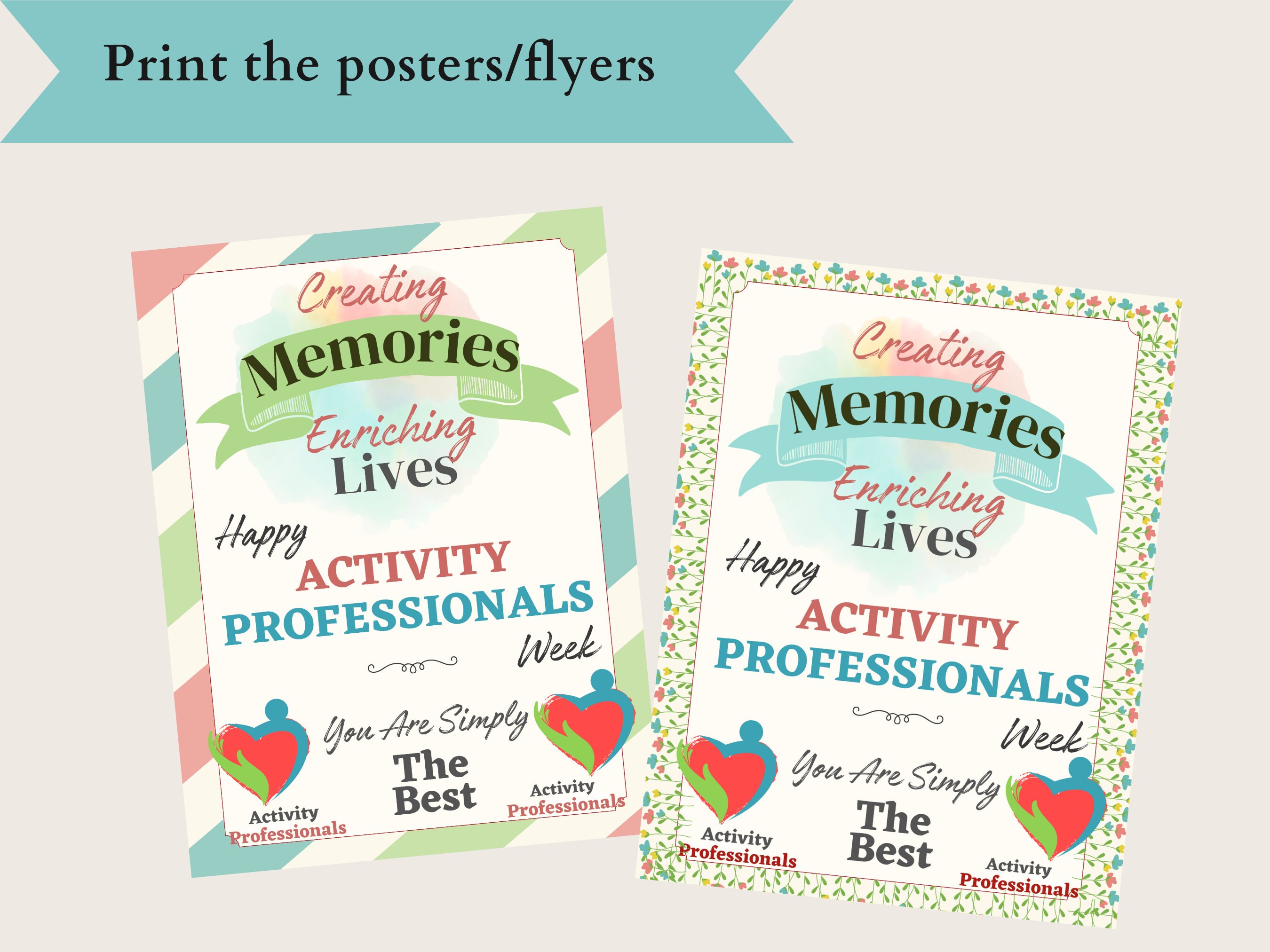Activity Professionals Week Sign Printable / Activity Professionals