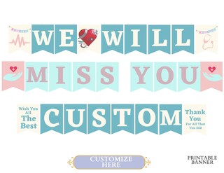 Ghirlanda "We Will Miss You" Con Bandiere Triangolari – Decorazioni Per Feste Di Addio, Pensionamento E Laurea (Blu)
