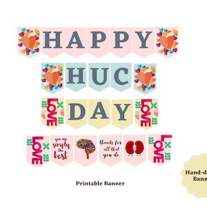Health Unit Coordinator Day Printable Banner, Happy HUC Day Sign, Health Unit Coordinator Appreciation, HUC Medical Printable Banner