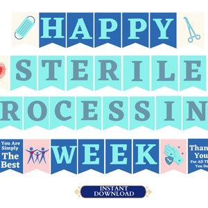 Sterile Processing Week Printable Sign, SPD Week, Central Service Week, Sterile Processing Week Banner, Sterile Processing Appreciation, SPD