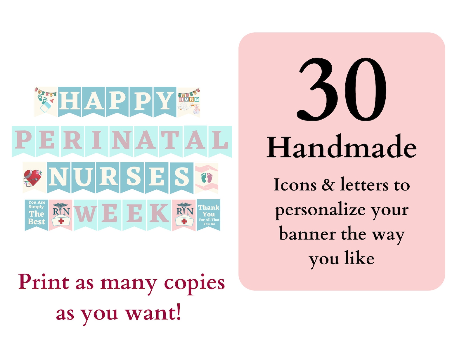 Perinatal Nurses Week Printable Banner, Perinatal Nurse Week Sign