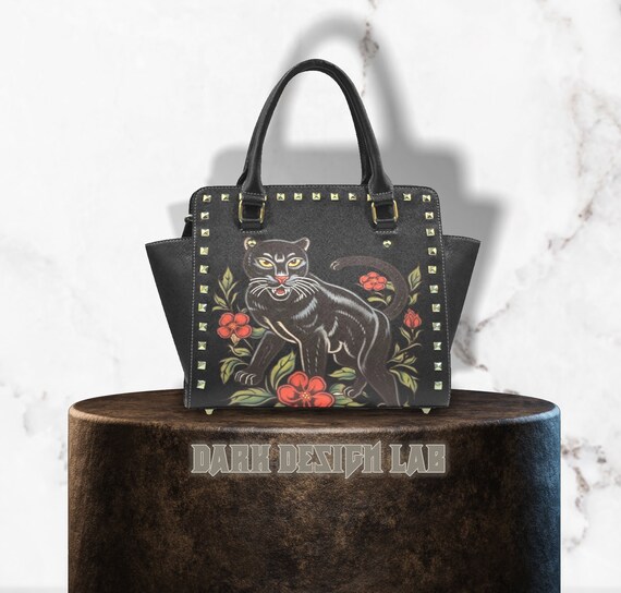 Rockabilly Tattoo Panther Handbag Punk Traditional Tattoo Purse Panther Purse Tattoo Hand Bag Tattoo Bag Panther Bag Rockabilly Bag Etsy